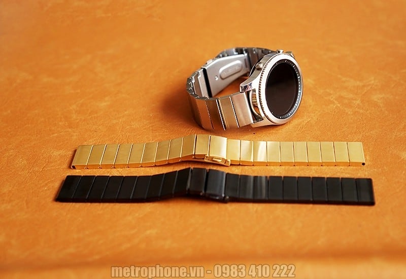Dây kim loại sắt đúc cho Gear s3 Classic và Gear S3 Frontier - Metrophone.vn