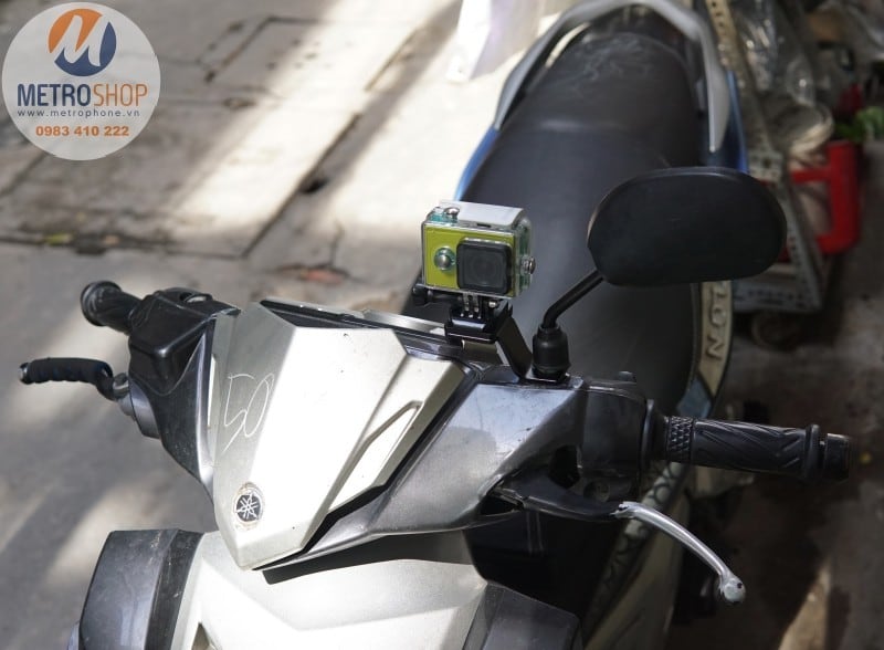 Pat gắn GoPro / Action Cam chân kính xe máy - Metrophone.vn