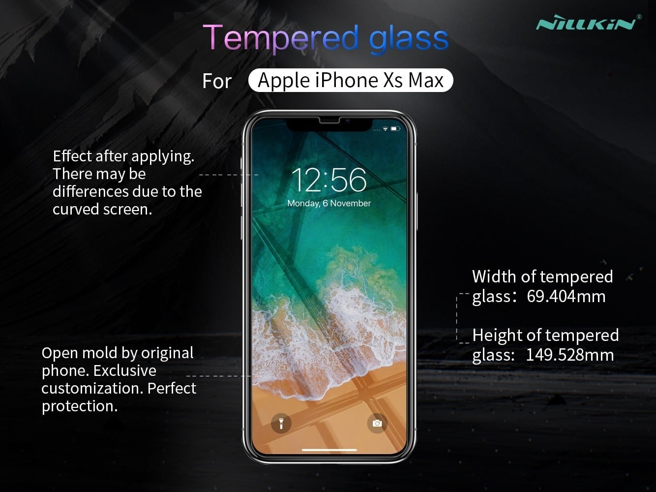 Cường lực iPhone Xs Max siêu mỏng Nillkin H+ Pro