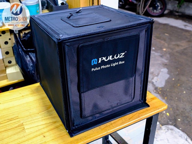 Hộp chụp sản phẩm tích hợp đèn led 40x40cm Puluz