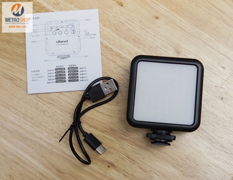 Đèn LED hỗ trợ quay phim - chụp hình Ulanzi VL49 - Metrophone.vn