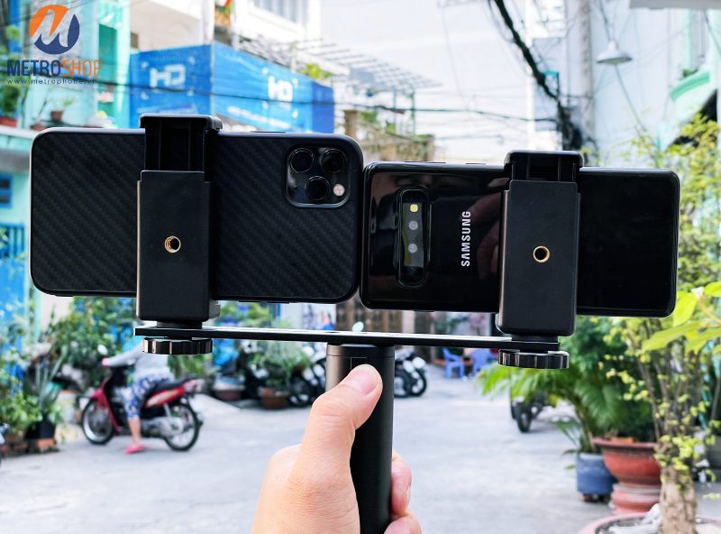 Thanh chia gắn nhiều thiết bị lên chân máy ảnh - Metrophone.vn