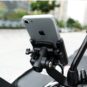 Giá đỡ điện thoại có sạc gắn chân kính xe máy Motowolf