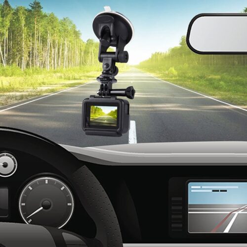 Giá đỡ gắn GoPro và Action Cam lên kính xe hơi Puluz - Metrophone