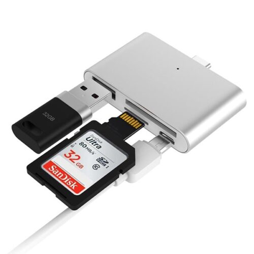 HUB OTG Type-C đa năng hỗ trợ (USB, thẻ SD, TF)