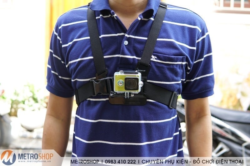 Dây đeo ngực cho điện thoại làm camera hành trình và GPS - metrophone.vn