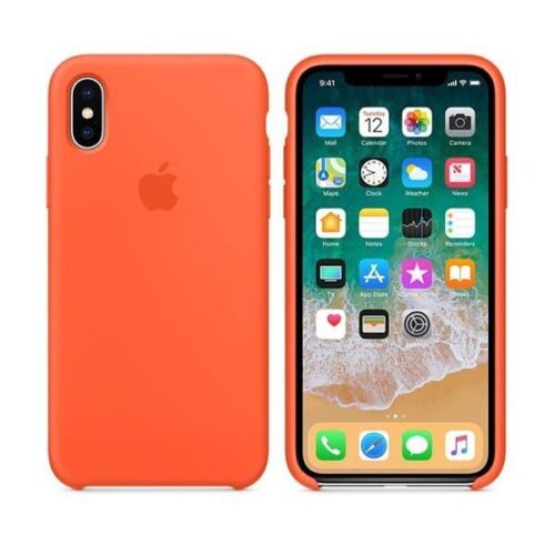 Ốp lưng iPhone X / iPhone 10 Apple Silicone Case cam