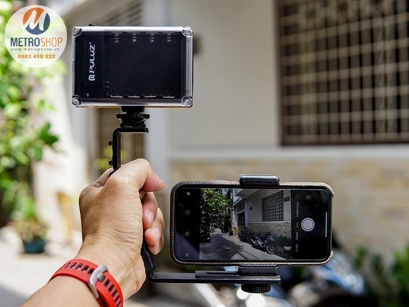 Tay cầm L-Shape quay video cho máy ảnh và điện thoại