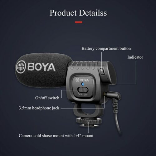 Micro thu âm máy ảnh và điện thoại BOYA BY-BM3011