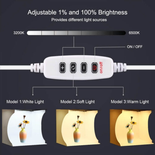 Hộp chụp sản phẩm mini tích hợp đèn LED Puluz