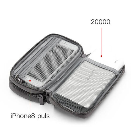 Túi 2 ngăn đựng pin dự phòng - Điện thoại - Sạc cáp Baona