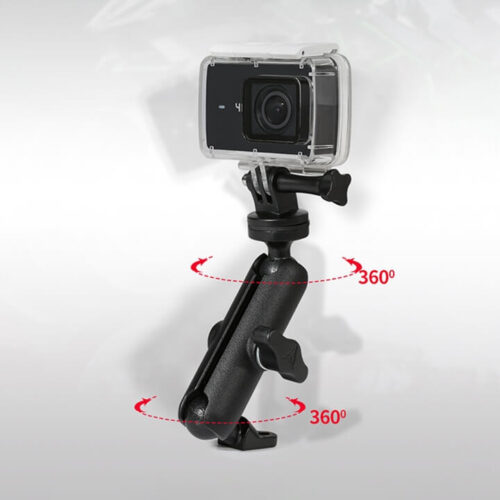 Giá đỡ GoPro - Action Cam lên chân kính xe máy Motowolf