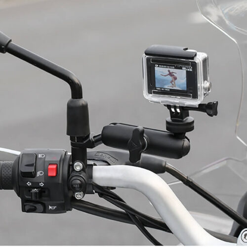 Giá đỡ GoPro - Action Cam lên chân kính xe máy Motowolf