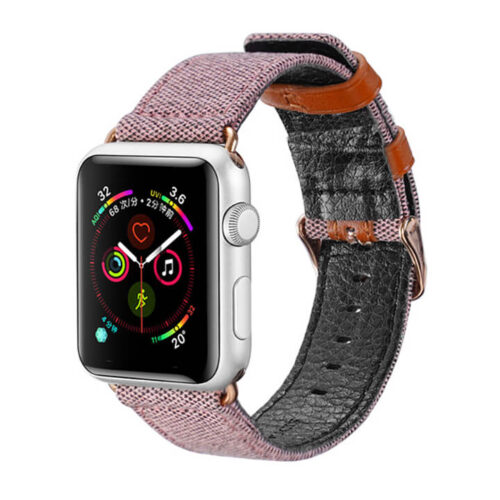 Dây da bọc vải Apple Watch Series 5 / 4 / 3 Dux Ducis