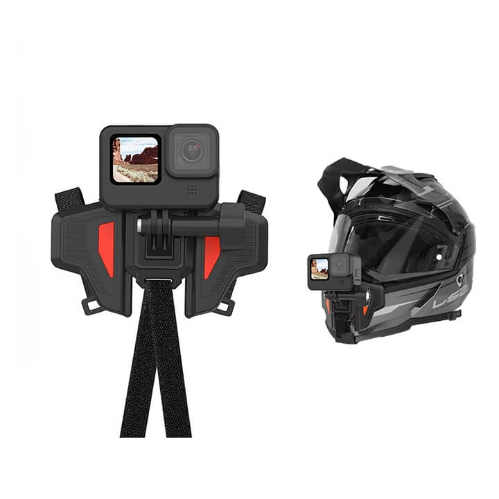 Bộ gắn GoPro và Action Cam lên cằm mũ bảo hiểm Fullface
