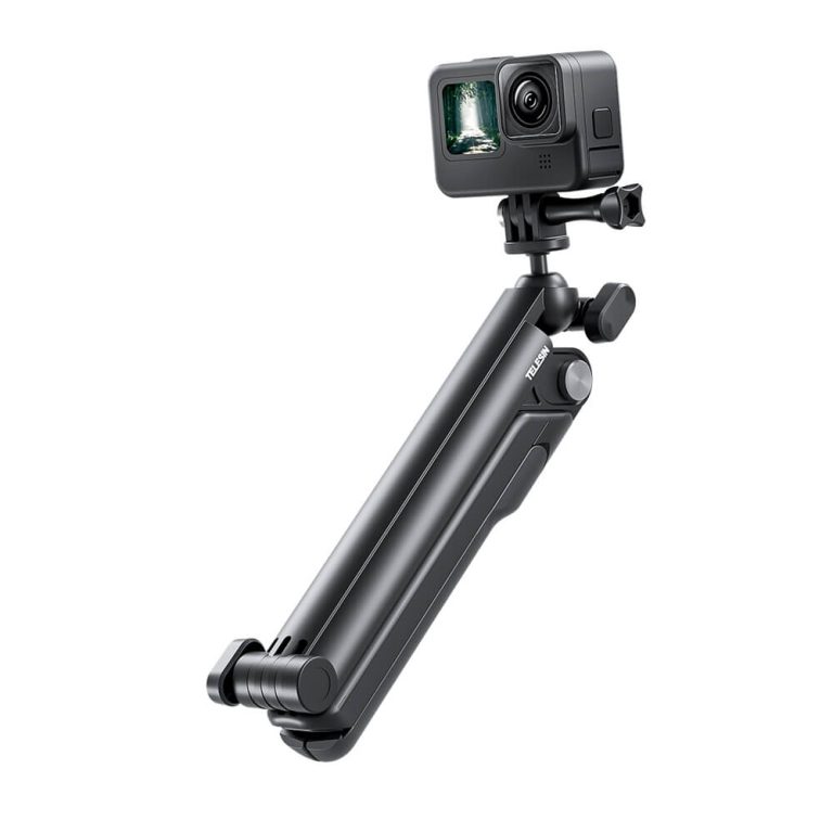 Gậy 3 khúc GoPro và Action cam Telesin V2 2023