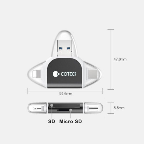 Đầu đọc thẻ đa năng Coteci (SD / MicroSD)