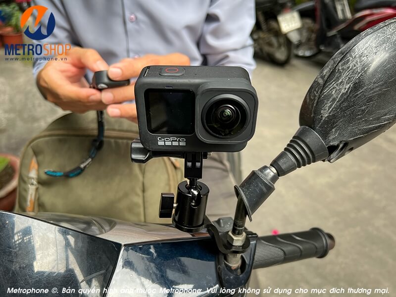 Pat gắn GoPro / Action Cam chân kính xe máy Surewo