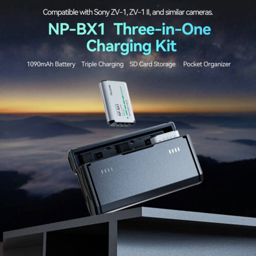 Pin NP-BX1 cho Sony và dock sạc Telesin