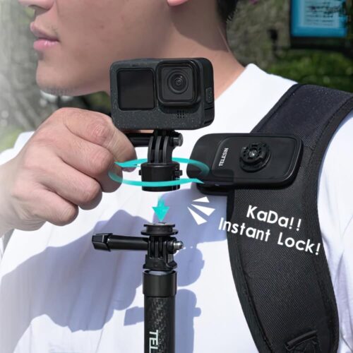 Kẹp Balo GoPro Action cam Telesin Quick Release 2.0