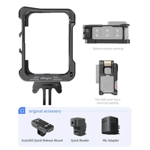 Khung kim loại insta360 Ace Pro & Ace aMagisn quay dọc - CA01-A