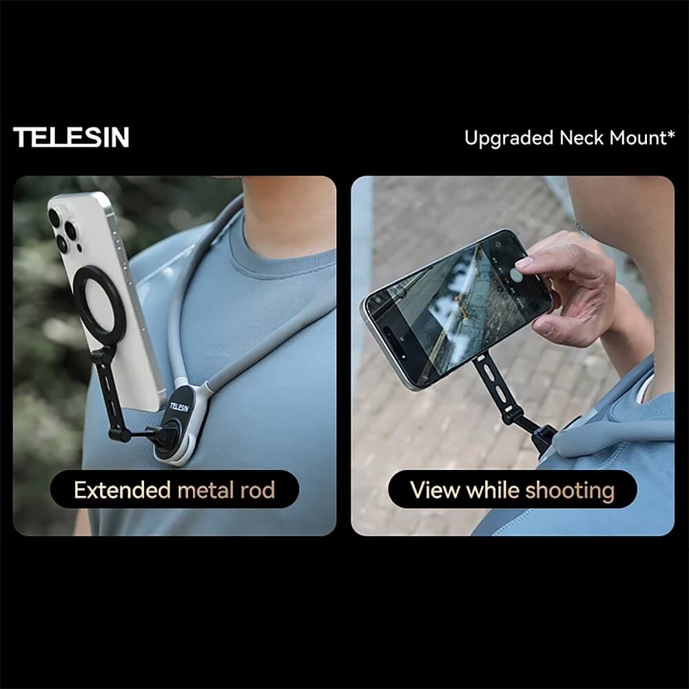 Vòng đeo cổ điện thoại quay video Telesin 2.0