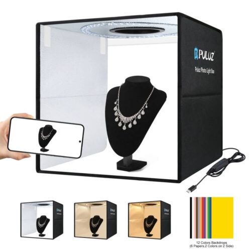 Lồng chụp sản phẩm 40x40cm tích hợp đèn LED Puluz PU5044BD
