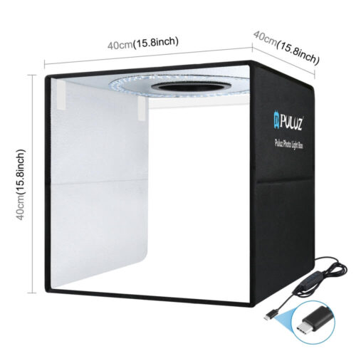 Lồng chụp sản phẩm 40x40cm tích hợp đèn LED Puluz PU5044BD