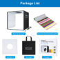 Lồng chụp sản phẩm 40x40cm tích hợp đèn LED Puluz PU5044BD