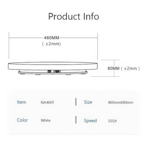 Bàn xoay trưng bày sản phẩm Turntable BKL 26cm 36cm 46cm