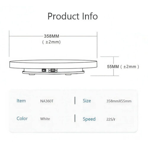 Đế xoay sản phẩm quay video chụp hình NEW V3