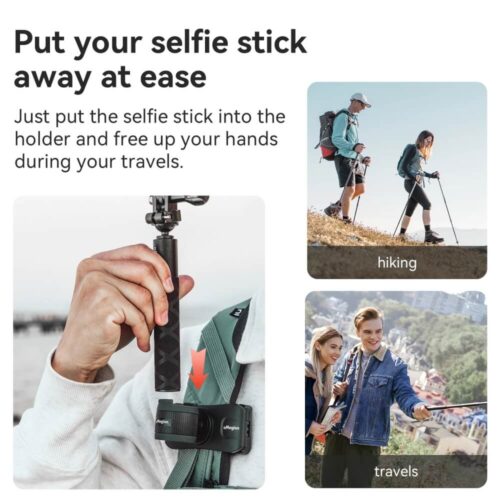 Kẹp giữ gậy Action Cam gắn Balo - thắt lưng aMagisn AM12