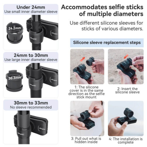 Kẹp giữ gậy Action Cam gắn Balo - thắt lưng aMagisn AM12