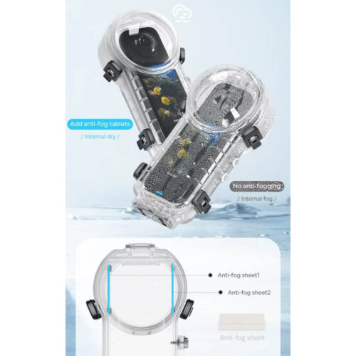 Khung chống nước insta360 X4 lặn biển aMagisn