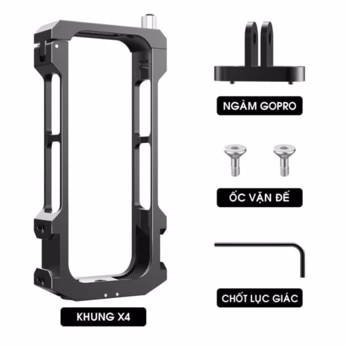 Khung kim loại bảo vệ insta360 X3 new 2025