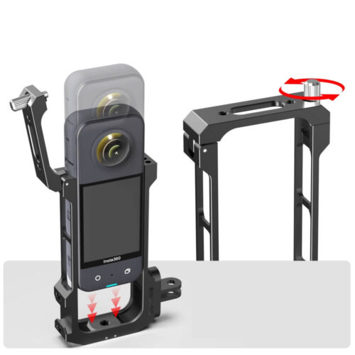 Khung kim loại bảo vệ insta360 X3 new 2025