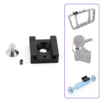 Ngàm gắn đèn LED - Mic thu âm (Cold shoe mount aluminum)