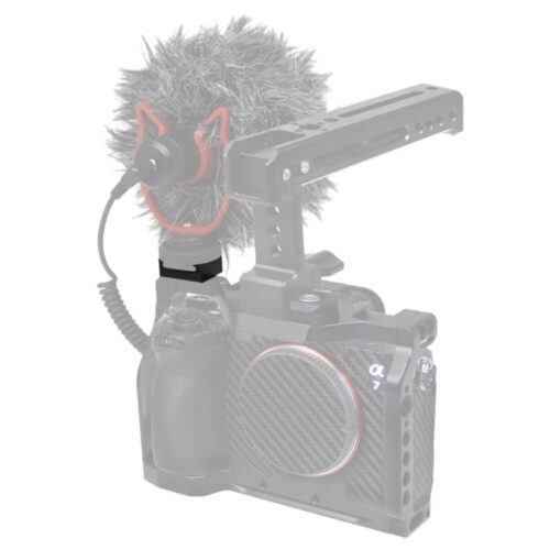 Ngàm gắn đèn LED - Mic thu âm (Cold shoe mount aluminum)