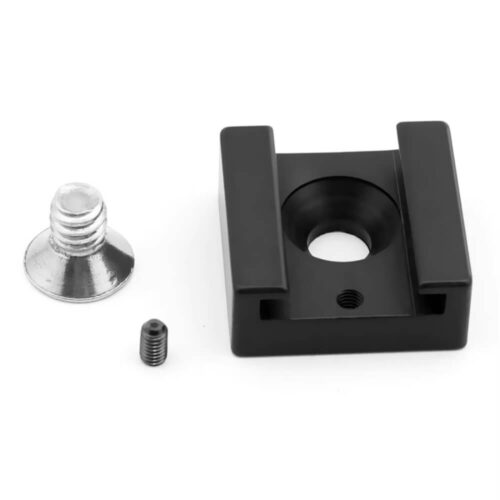 Ngàm gắn đèn LED - Mic thu âm (Cold shoe mount aluminum)