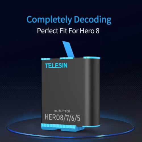 Pin GoPro 8 Telesin V3 2025 chính hãng