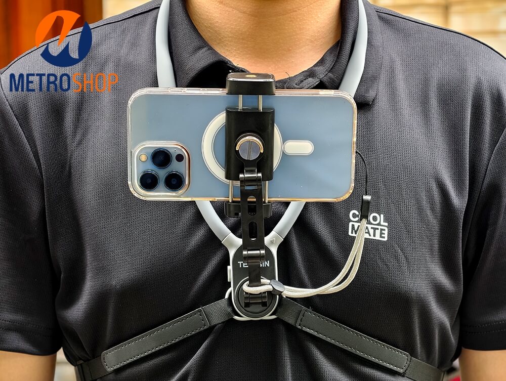 Vòng đeo cổ điện thoại - insta360 quay POV Telesin