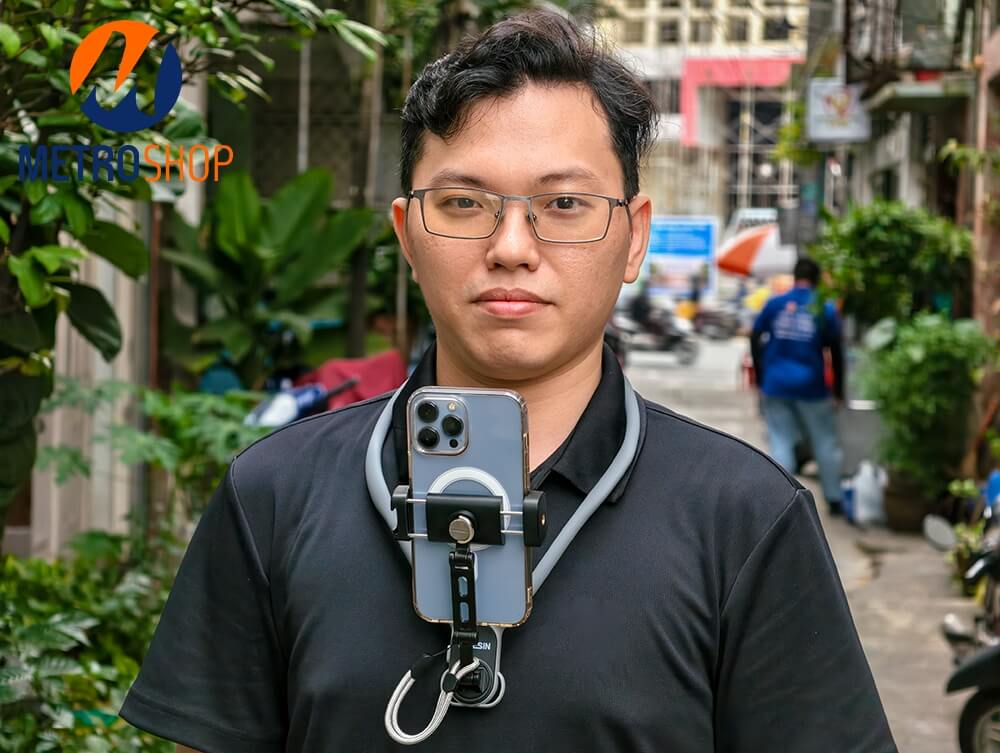 Vòng đeo cổ điện thoại - insta360 quay POV Telesin