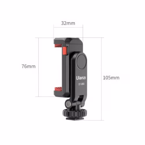 Kẹp điện thoại lên máy ảnh xoay 360 Ulanzi ST-06S