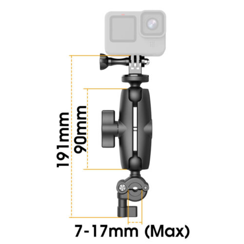 Pat gắn Insta360 - GoPro lên thân kính xe máy / ghế ô tô