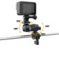 Pat gắn Insta360 - GoPro lên thân kính xe máy / ghế ô tô