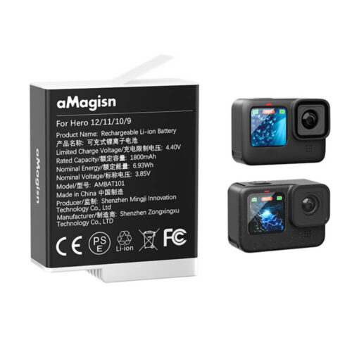 Pin GoPro 12 / 11 / 10 / 9 aMagisn 1800mAh