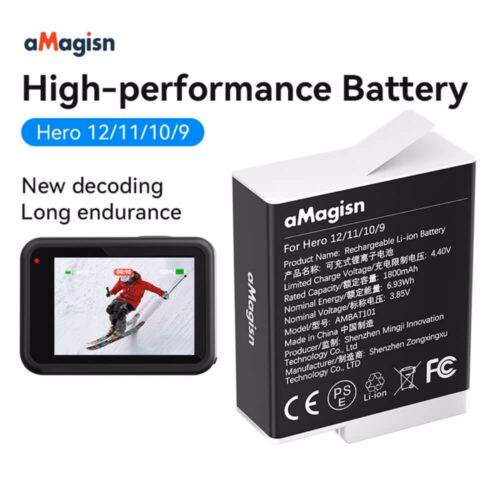 Pin GoPro 12 / 11 / 10 / 9 aMagisn 1800mAh