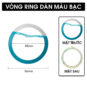 Vòng ring hít nam châm dán mặt lưng điện thoại