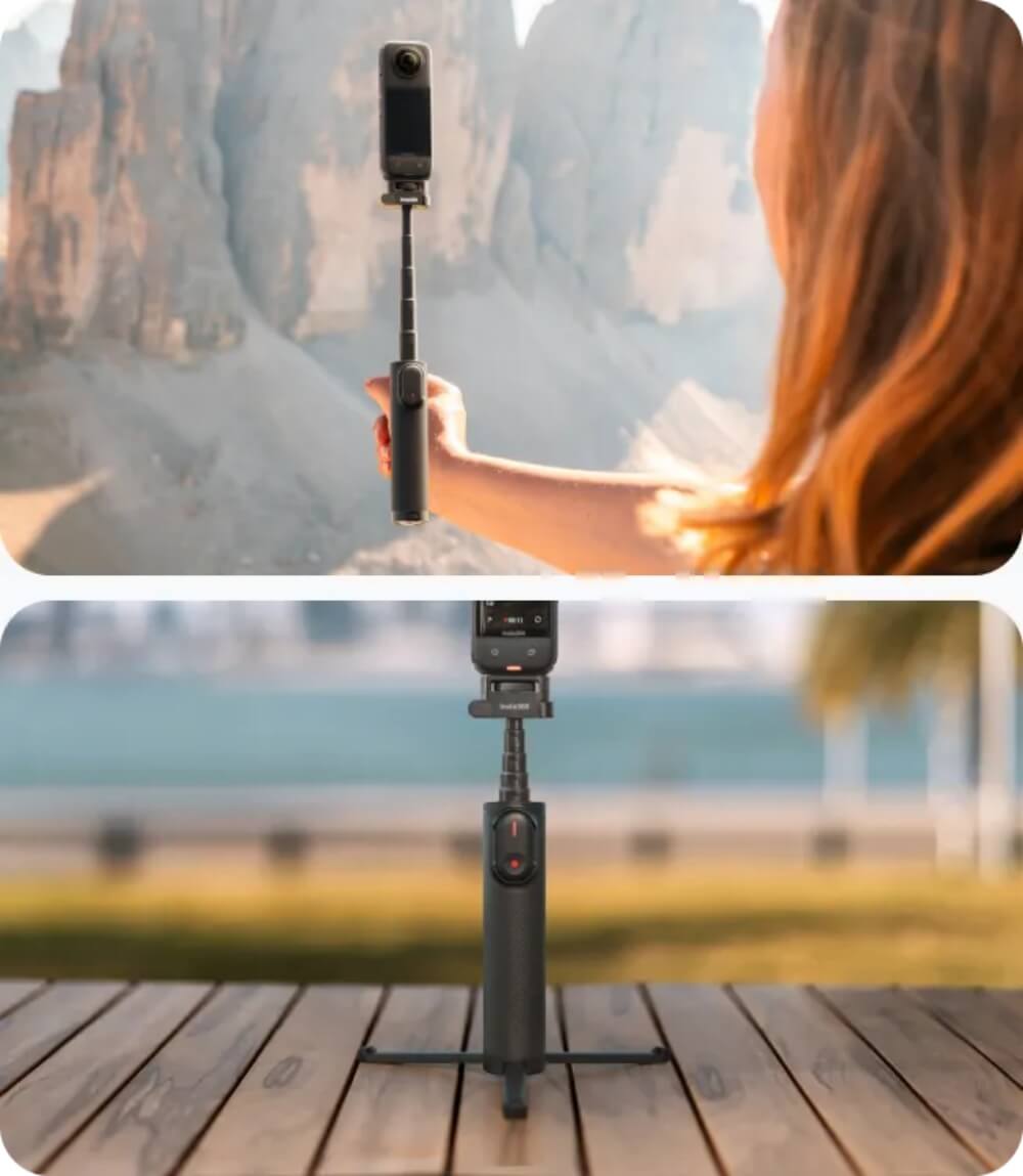 Gậy remote insta360 Foldable 2-in-1 Selfie Stick - Kèm remote