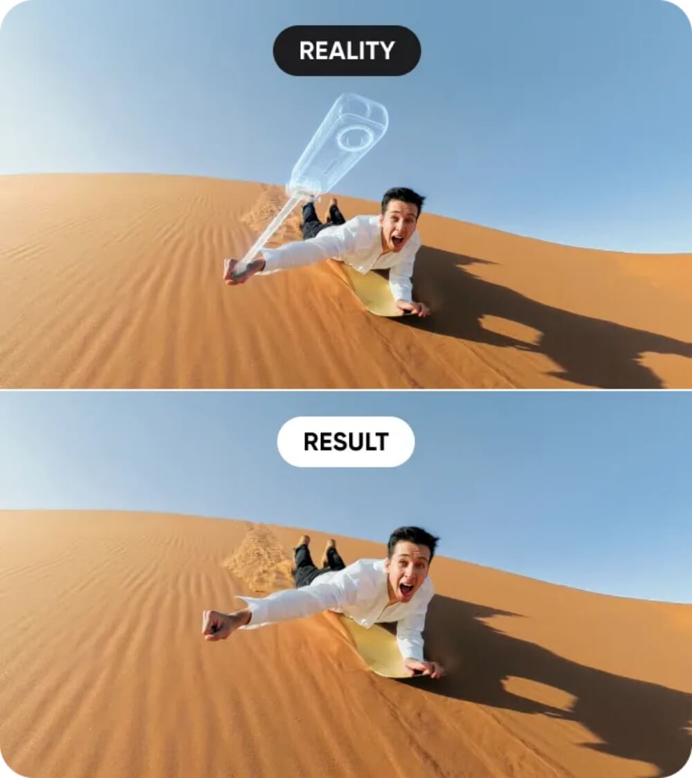 Gậy remote insta360 Foldable 2-in-1 Selfie Stick - Kèm remote